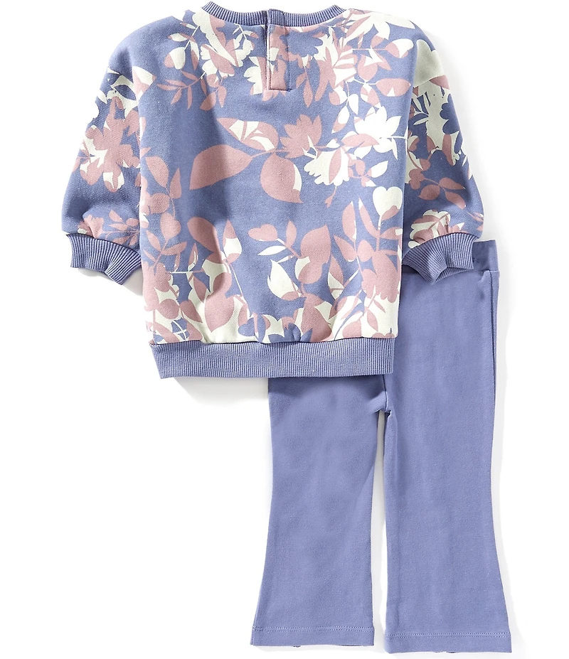 Nike Baby Girls Floral Camo Crewneck And Leggings Set
