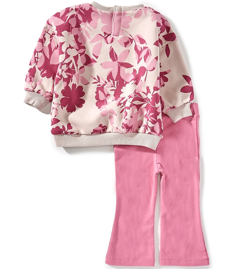 Nike Baby Girls Floral Camo Crewneck And Leggings Set