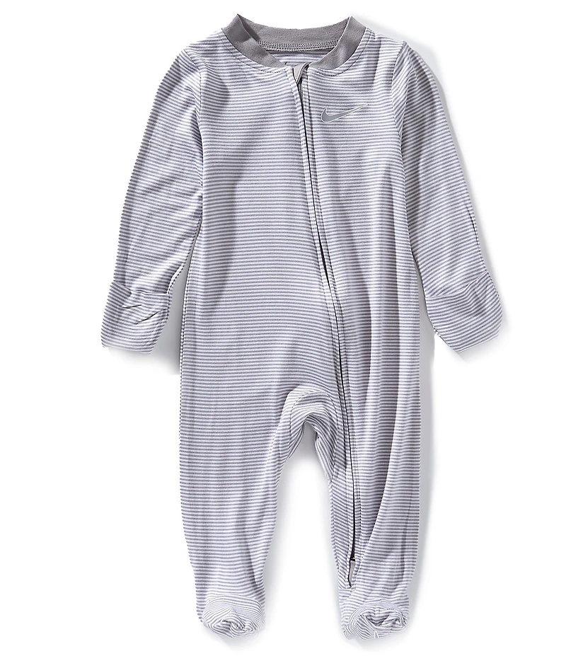 Nike Baby Girls Long-Sleeve Striped Footie Coverall