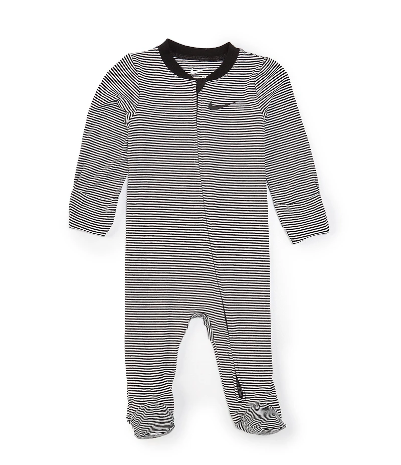 Nike Baby Girls Long-Sleeve Striped Footie Coverall