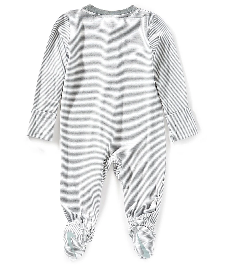 Nike Baby Girls Long-Sleeve Striped Footie Coverall