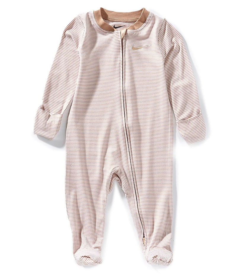 Nike Baby Girls Long-Sleeve Striped Footie Coverall