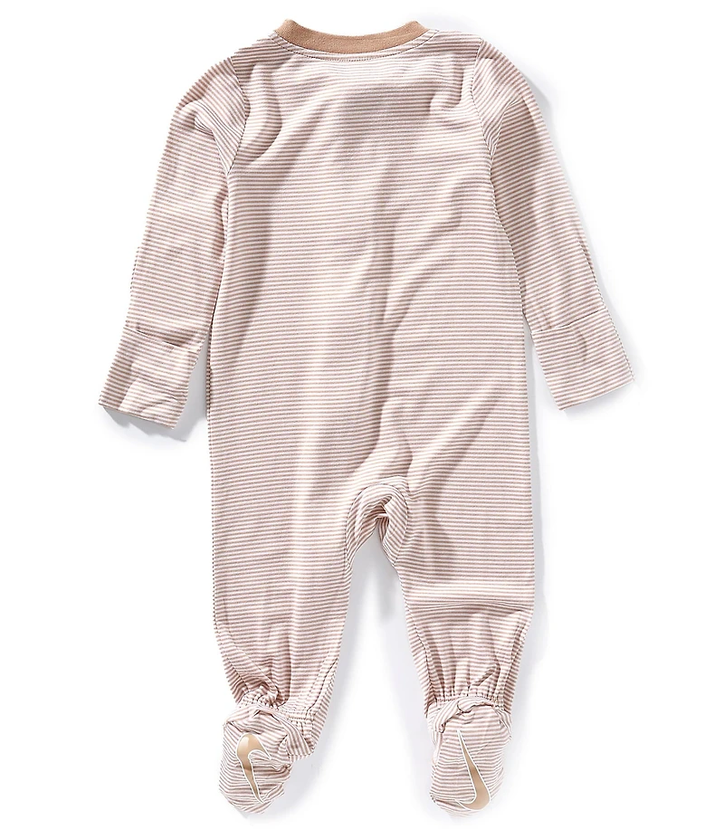 Nike Baby Girls Long-Sleeve Striped Footie Coverall