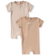 Nike Baby Girls Short Sleeve Essentials Romper 2-Pack
