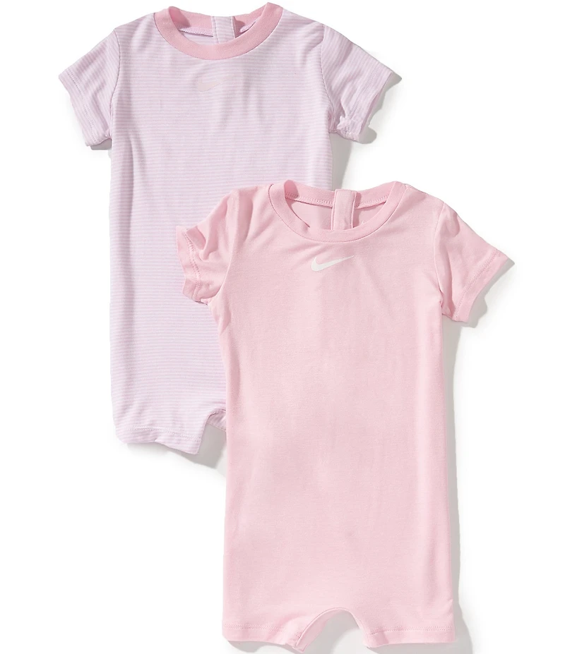 Nike Baby Girls Short Sleeve Essentials Romper 2-Pack