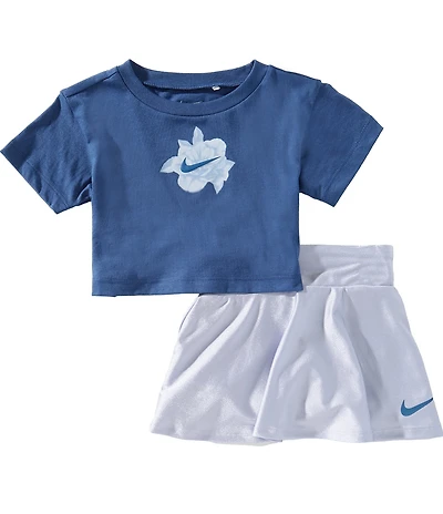 Nike Baby Girls Short Sleeve Move With Nature Tee & Shine Scooter 2-Piece Set