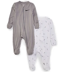 Nike Baby Long Sleeve Footed Coverall 2-Pack