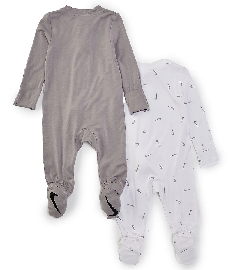 Nike Baby Long Sleeve Footed Coverall 2-Pack
