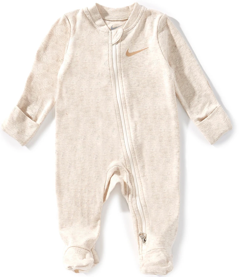 Nike Baby Pointelle Long Sleeve Footed Coverall