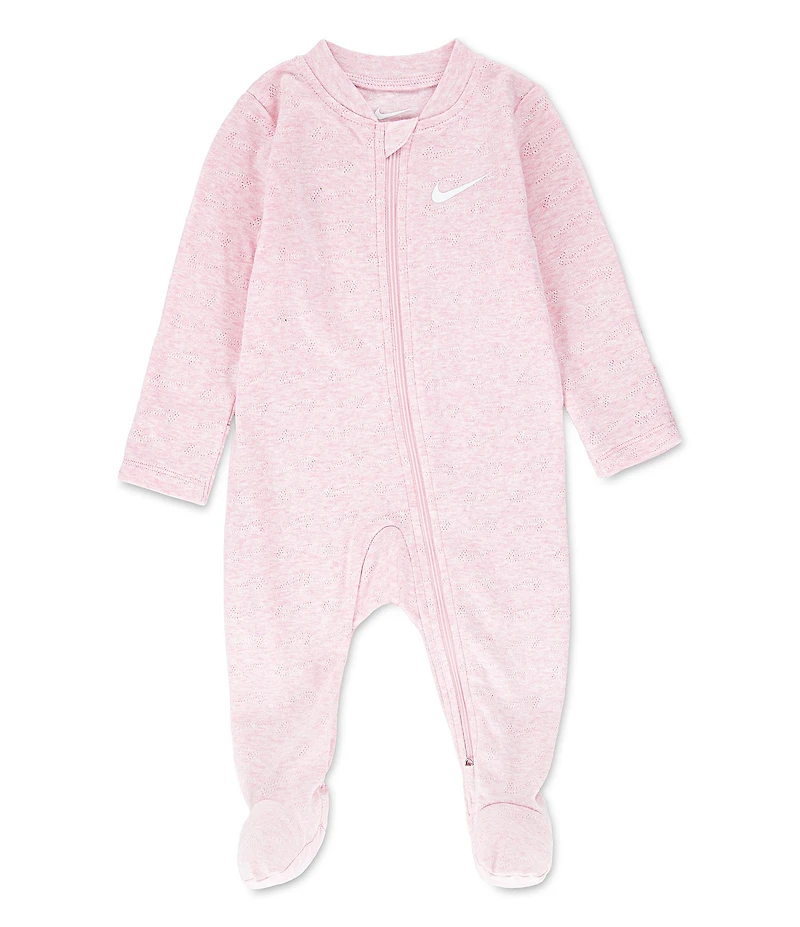 Nike Baby Pointelle Long Sleeve Footed Coverall