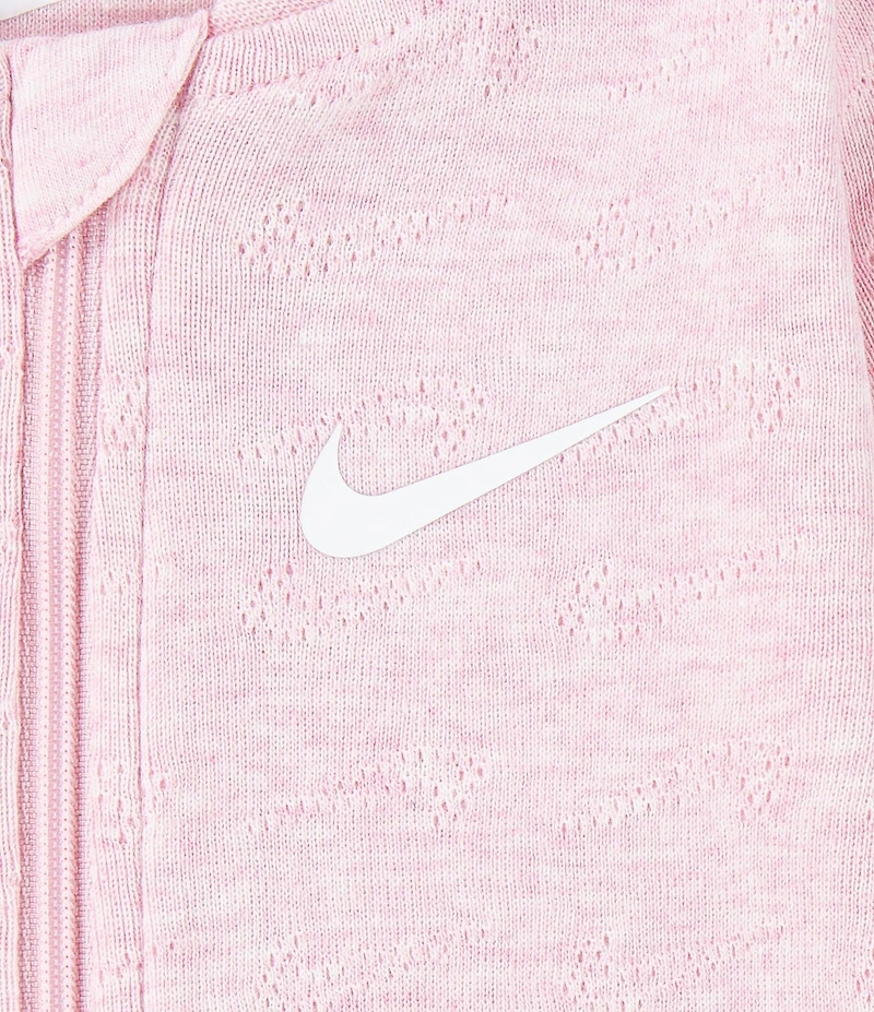 Nike Baby Pointelle Long Sleeve Footed Coverall
