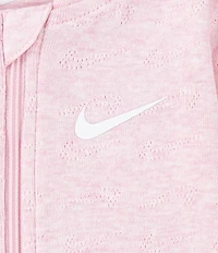 Nike Baby Pointelle Long Sleeve Footed Coverall