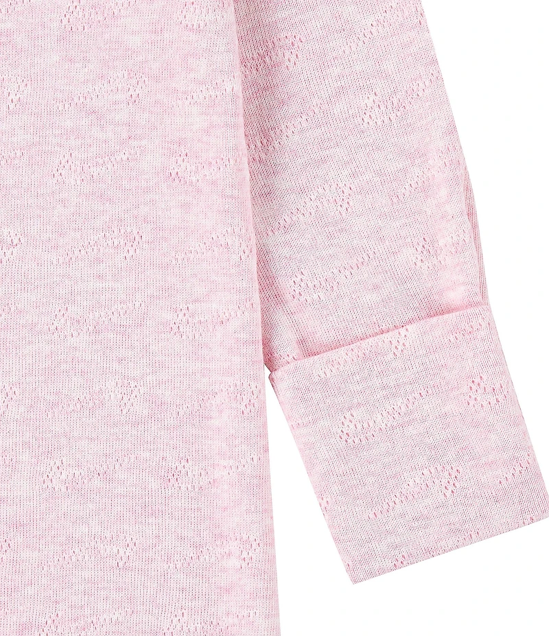 Nike Baby Pointelle Long Sleeve Footed Coverall