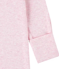 Nike Baby Pointelle Long Sleeve Footed Coverall