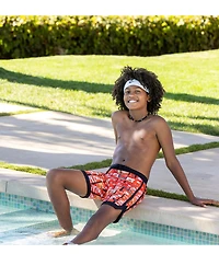 Nike Big Boys Stacked Fadeaway 7#double; Swim Trunks