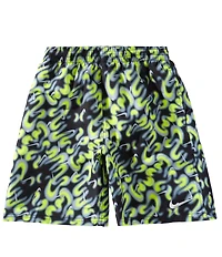 Nike Big Boys Allover-Swoosh-Printed Swim Trunks