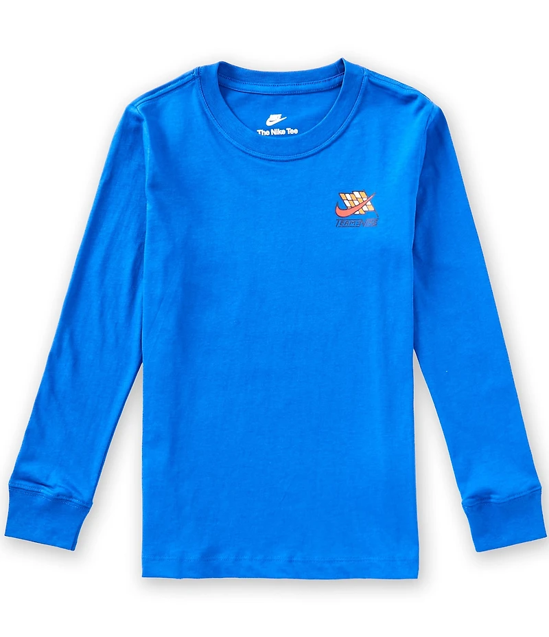 Nike Big Boys Long Sleeve Boxy Race T-Shirt