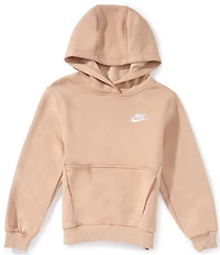 Nike Big Boys Long Sleeve Brushed Fleece Hoodie
