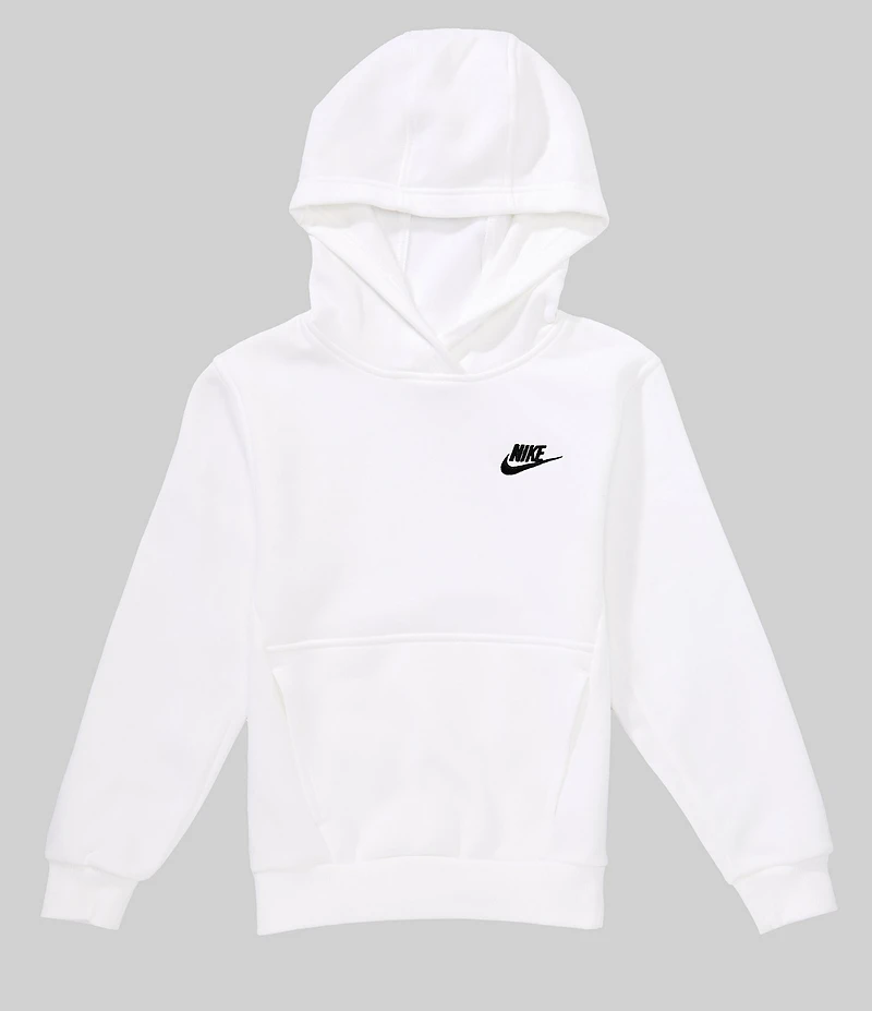 Nike Big Boys Long Sleeve Brushed Fleece Hoodie