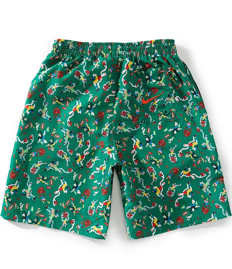 Nike Big Boys Printed 7#double; Inseam Swim Trunks