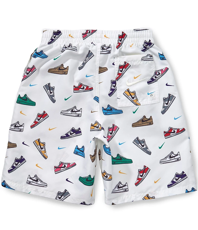 Nike Big Boys Shoe-Printed Volley Swim Trunks