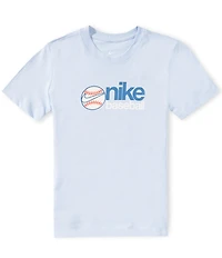 Nike Big Boys Short Sleeve Baseball Logo T-Shirt