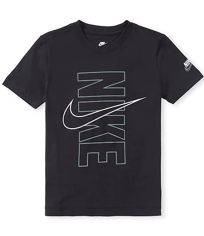 Nike Big Boys Short Sleeve Block Graphic T-Shirt