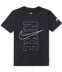 Nike Big Boys Short Sleeve Block Graphic T-Shirt