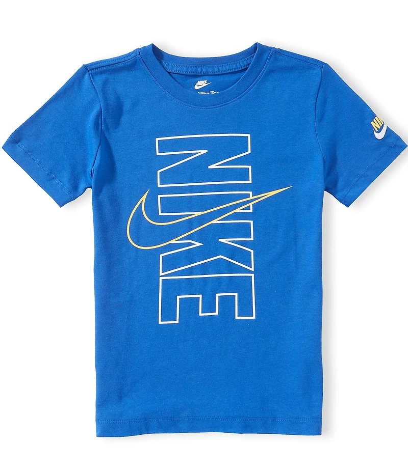 Nike Big Boys Short Sleeve Block Graphic T-Shirt