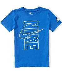 Nike Big Boys Short Sleeve Block Graphic T-Shirt