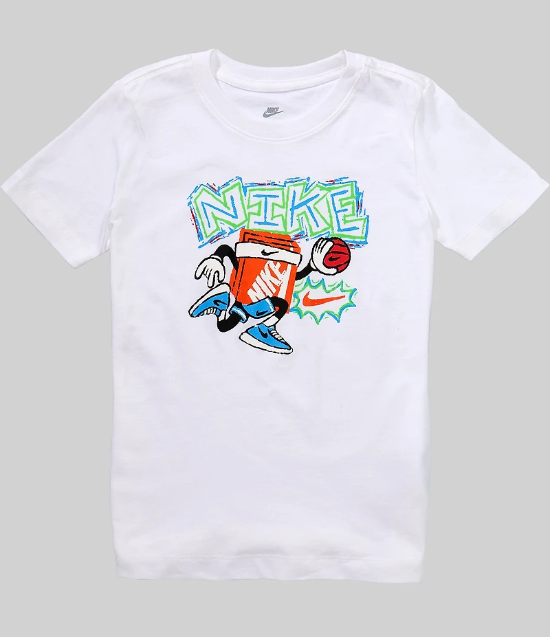 Nike Big Boys Short-Sleeve Boxy Hoops T-Shirt