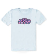 Nike Big Boys Short Sleeve Checkerboard Logo Graphic T-Shirt
