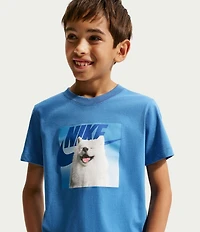 Nike Big Boys Short-Sleeve Dog Graphic T-Shirt