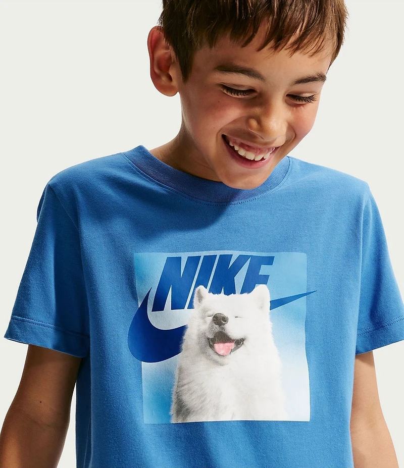 Nike Big Boys Short-Sleeve Dog Graphic T-Shirt