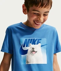 Nike Big Boys Short-Sleeve Dog Graphic T-Shirt