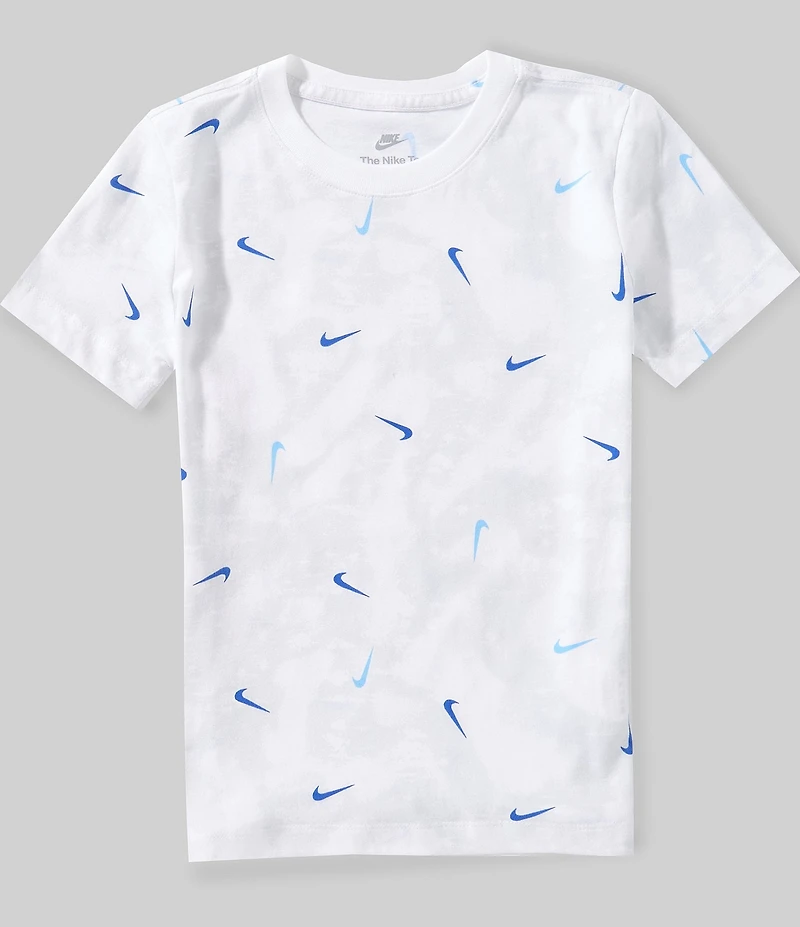 Nike Big Boys Short Sleeve Logo Print T-Shirt
