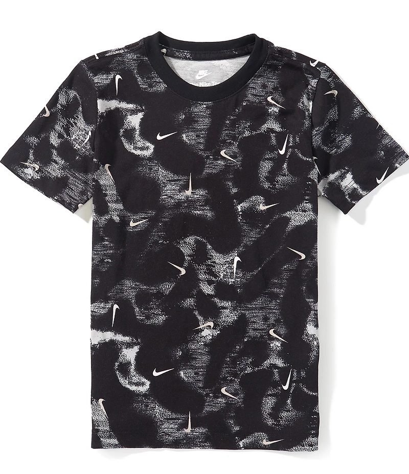 Nike Big Boys Short Sleeve Logo Print T-Shirt