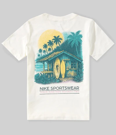 Nike Big Boys Short Sleeve Nike Sportswear Surf Graphic T-Shirt