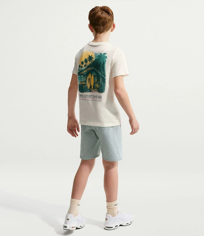 Nike Big Boys Short Sleeve Nike Sportswear Surf Graphic T-Shirt