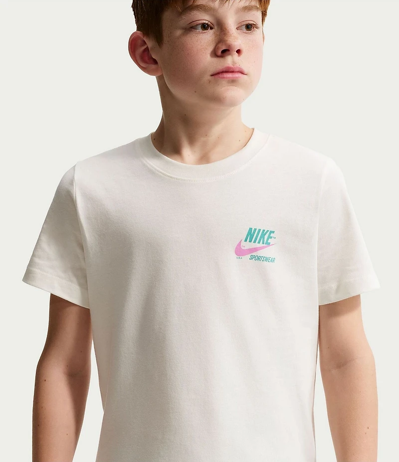 Nike Big Boys Short Sleeve Nike Sportswear Surf Graphic T-Shirt