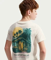 Nike Big Boys Short Sleeve Nike Sportswear Surf Graphic T-Shirt