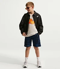 Nike Big Boys Short Sleeve Orange-Graphic T-Shirt