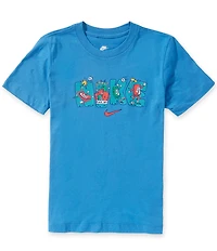 Nike Big Boys Short Sleeve Printed-Logo-Graphic T-Shirt
