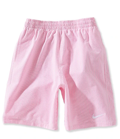 Nike Big Boys Striped Seersucker Swim Trunks