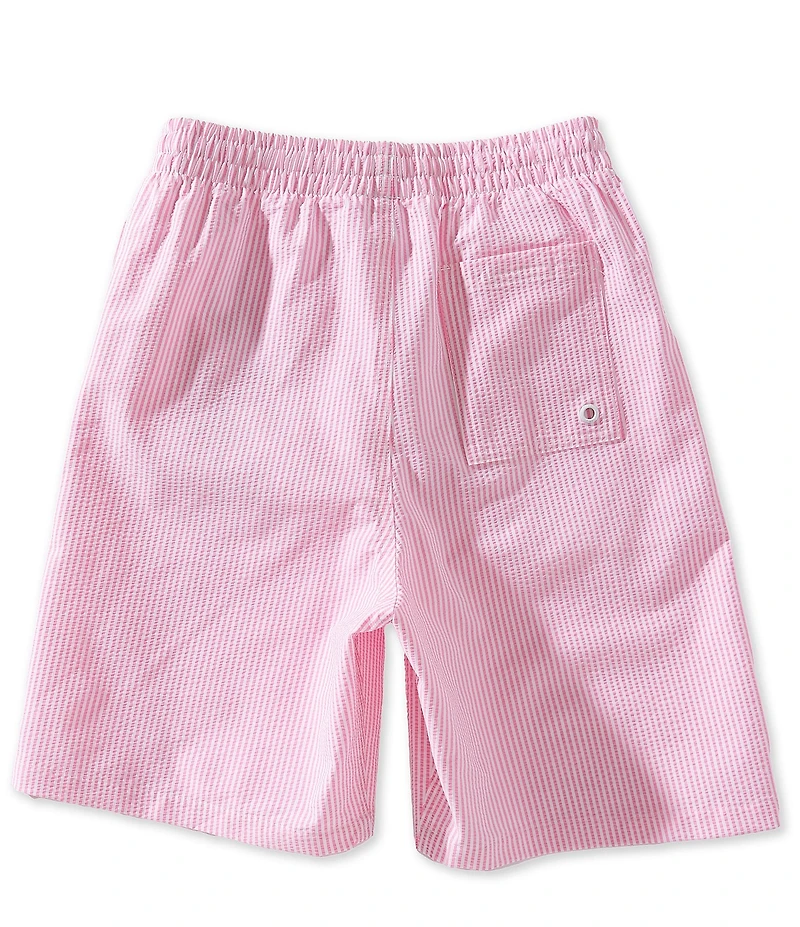 Nike Big Boys Striped Seersucker Swim Trunks