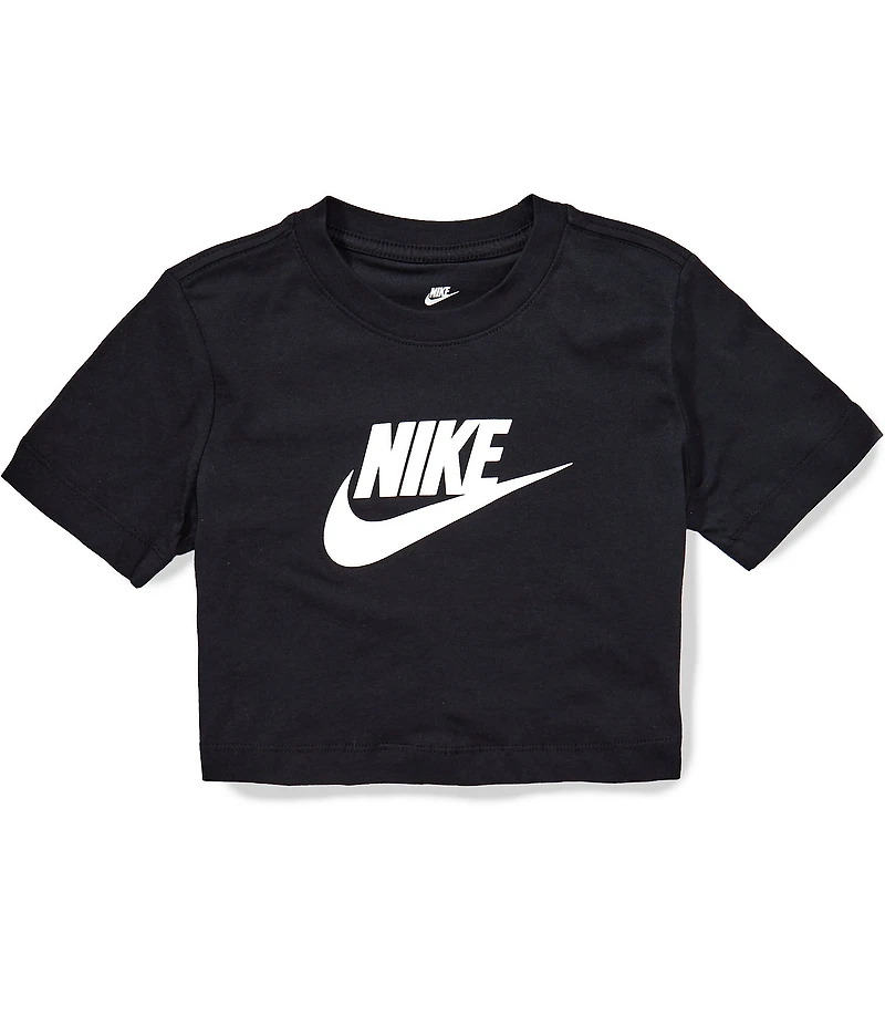 Nike Big Girls Cotton Crewneck Cropped T-Shirt