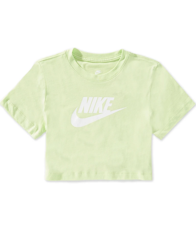 Nike Big Girls Cotton Crewneck Cropped T-Shirt