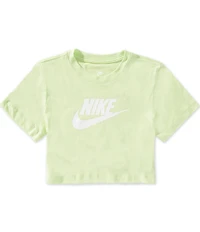 Nike Big Girls Cotton Crewneck Cropped T-Shirt