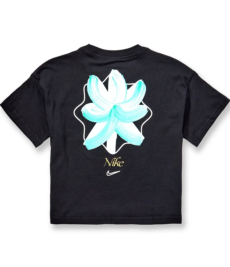 Nike Big Girls Floral Graphic Boxy T-Shirt