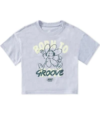 Nike Big Girls Short Sleeve Born to Groove Sunflower Graphic T-Shirt